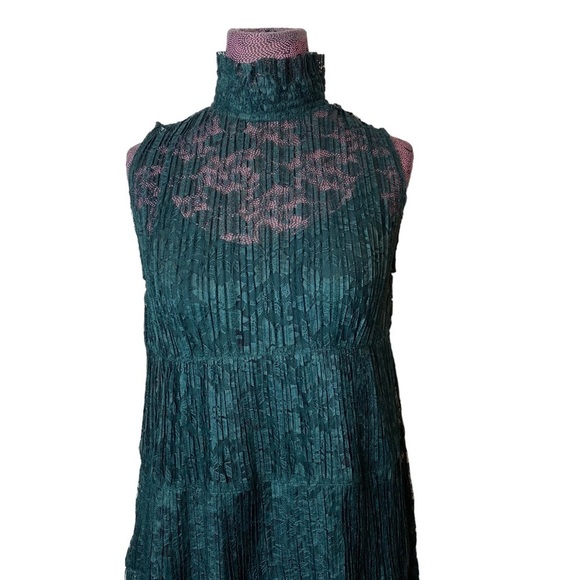See By Chloe Sz 36 US 4 Deep Forest Green Lace Dress NEW - Picture 2 of 6